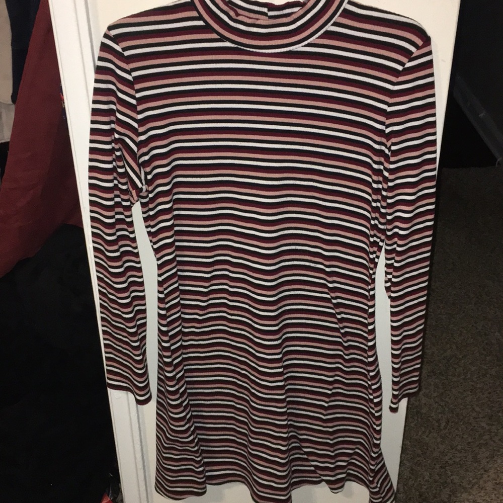 Black/White/Tan Light Sweater Dress ModCloth